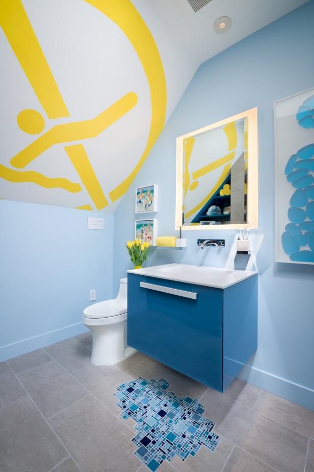 9 ý tưởng màu sắc cho nhà vệ sinh nhỏ
