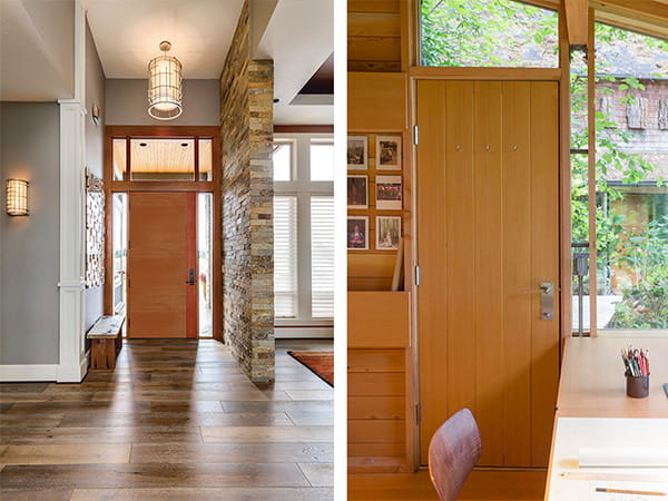 Chọn cửa gỗ hoặc cửa giả gỗ cho ngôi nhà đương đại